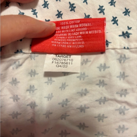 OpalHouse Designed Jungalow Percale Sheet Set Twin/XL Blue Dash Print Cotton - Picture 3 of 6